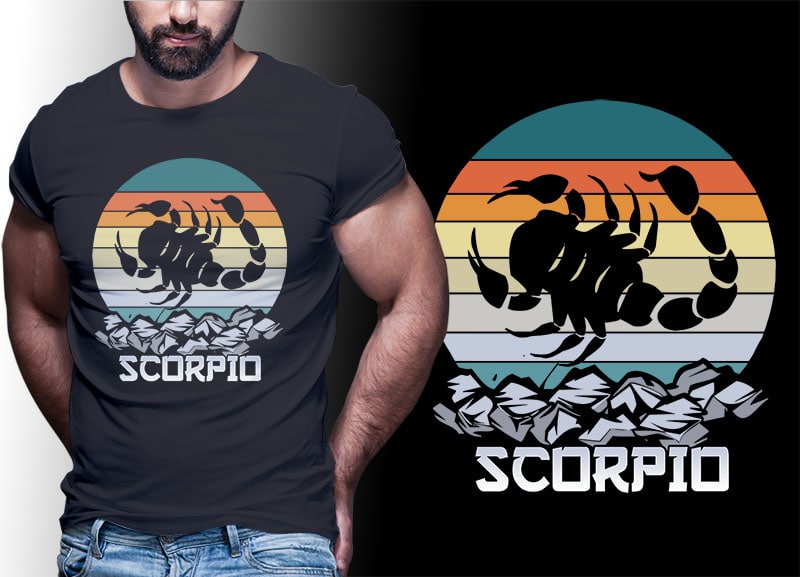 12 ZODIAC tshirt designs bundle PART# 24 ON