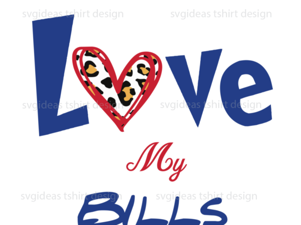 Buffalo bills nfl football lover silhouette sublimation files t shirt template