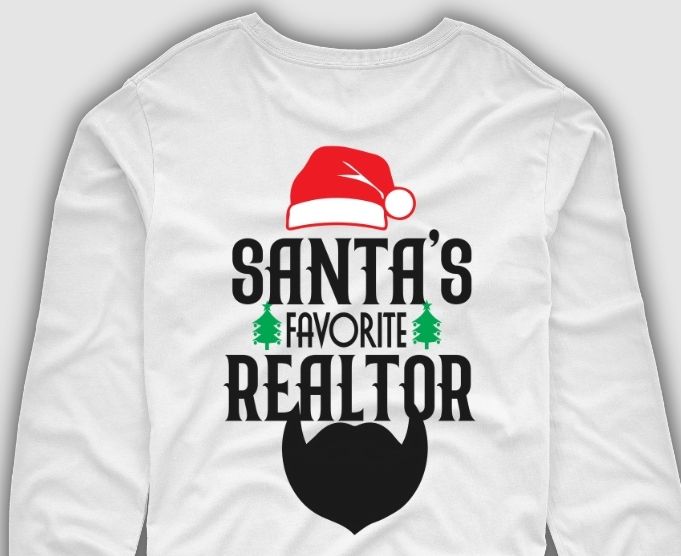 Santa’s Favorite Realtor Shirt design svg
