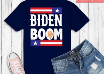 Biden boom funny joe biden T-shirt design svg,Holiday, Santa Joe Confused, President Joe Biden Owes Republican Gas Money, Politics Ugly