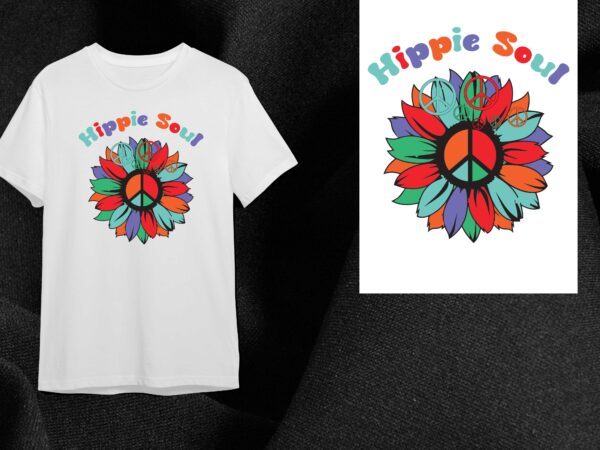Hippie soul gift diy crafts svg files for cricut, silhouette sublimation files graphic t shirt