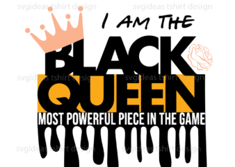 Black Queen Most Powerful Piece In The Game Cameo Htv Prints t shirt template