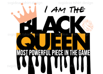 Black Queen the Most Powerful Piece in the Game SVG Chess 