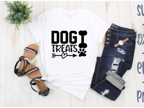 Dog treats t shirt vector illustration