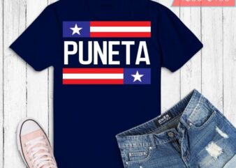 puñeta funny usa flag saying gifts T-shirt design