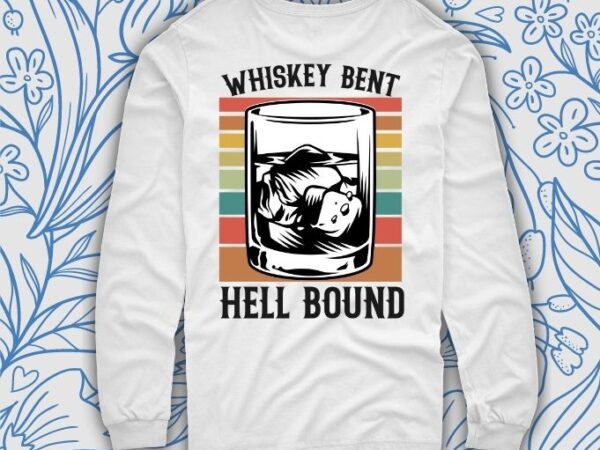 Whiskey bent & hellbound t- shirt design svg, hank williams jr, country music t-shirt