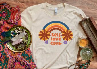 Hippie Gift Idea, Self Love Club Diy Crafts Svg Files For Cricut, Silhouette Sublimation Files graphic t shirt