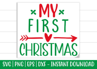 My first Christmas print ready Christmas colorful SVG cut file for t-shirt and more merchandising