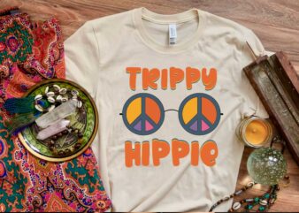 Hippie Gift Idea, Trippy Hippie Diy Crafts Svg Files For Cricut, Silhouette Sublimation Files