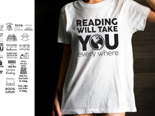 Books lover quote gift diy crafts svg files for cricut, silhouette sublimation files t shirt template
