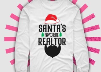 Santa’s Favorite Realtor Shirt design svg