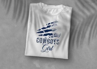 American Football, Nfl Cowboys Logo, Cowboys Girl Diy Crafts Svg Files For Cricut, Silhouette Sublimation Files t shirt vector