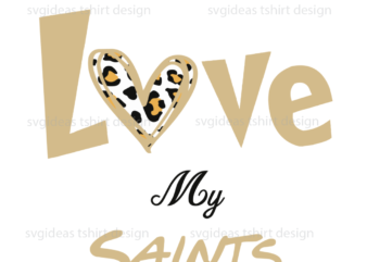New Orleans Saints NFL Football lover Silhouette Sublimation Files