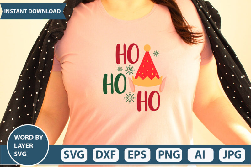 HO HO HO SVG Vector for t-shirt