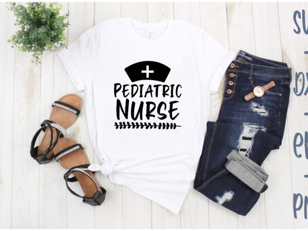 Pediatric nurse t shirt illustration