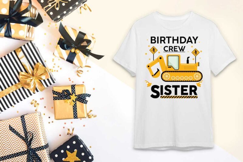 Birthday Crew Sister Gift Diy Crafts Svg Files For Cricut, Silhouette Sublimation Files