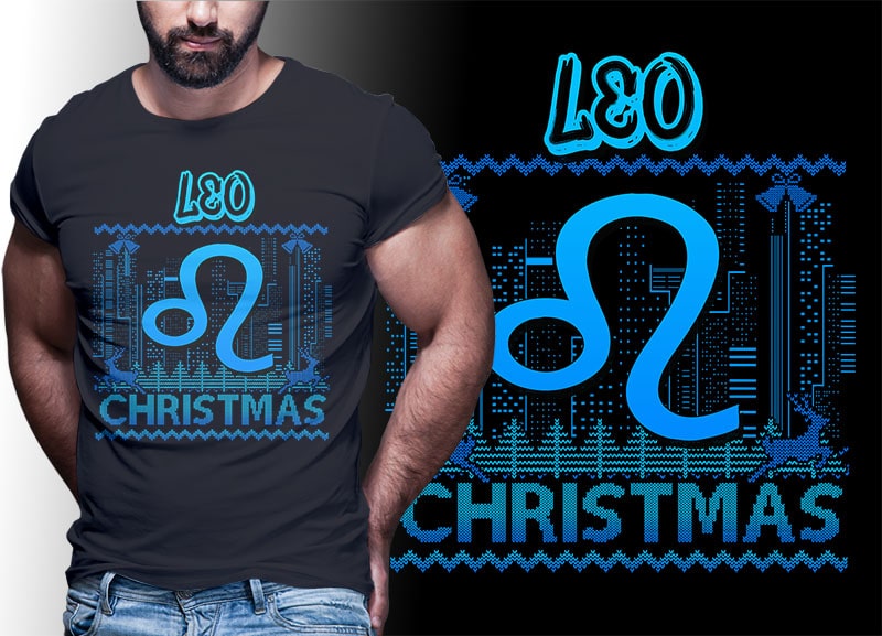 12 ZODIAC Christmas PART#16 tshirt designs bundle