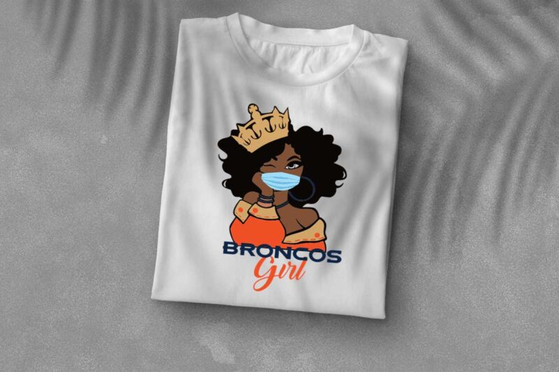 American Football, Nfl Broncos Girl Gift Idea Diy Crafts Svg Files For Cricut, Silhouette Sublimation Files
