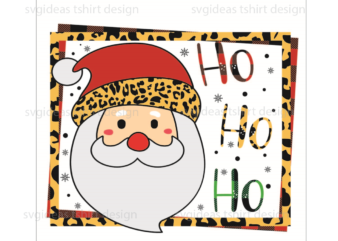 Christmas Gift, Santa Claus Ho Ho Ho Diy Crafts Svg Files For Cricut, Silhouette Sublimation Files