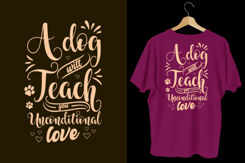 Dogs t shirt design, Dogs lettering typography t shirt, Dogs t shirt design bundle, Dogs t shirt quotes,