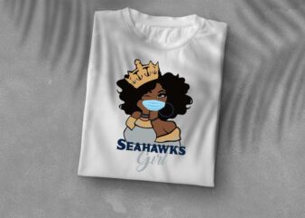 American Football, Nfl Seahawks Girl Gift Idea Diy Crafts Svg Files For Cricut, Silhouette Sublimation Files
