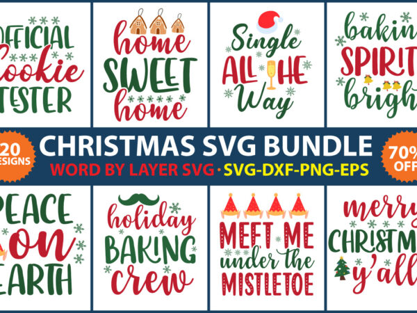 Christmas svg bundle vol. 20 t shirt vector file