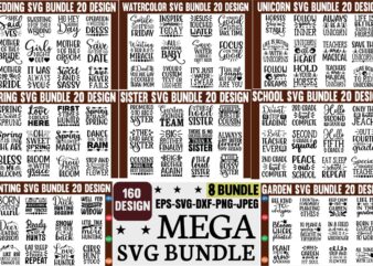 Mega Svg Bundle 160 High quality Svg Design