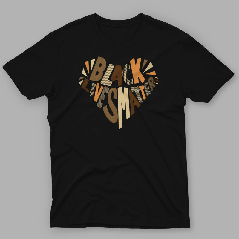 t-shirt vector BLACK LIVES MATTER T-SHIRT BUNDLES