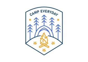 Camp Everyday 1 t shirt vector file