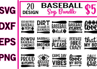 baseball svg bundle