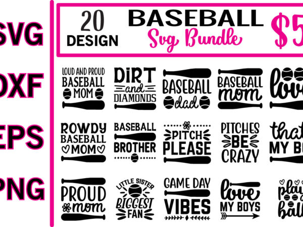 Baseball svg bundle t shirt template