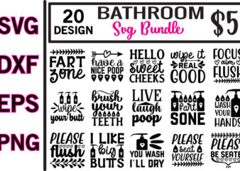 bathroom svg bundle t shirt template
