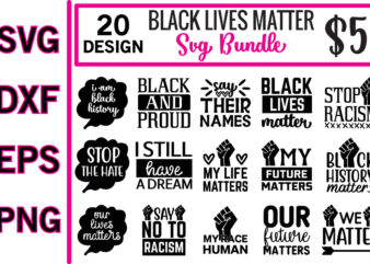 black lives matter svg bundle