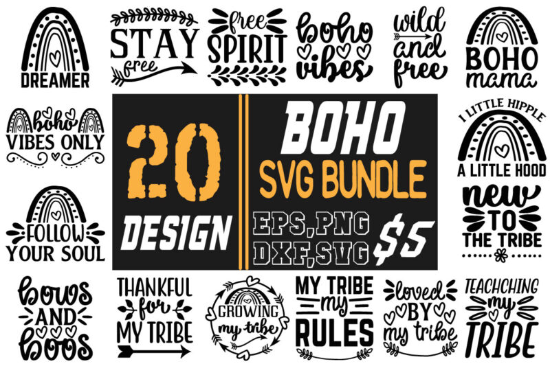 boho svg bundle