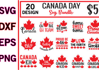 Canada Day svg bundle