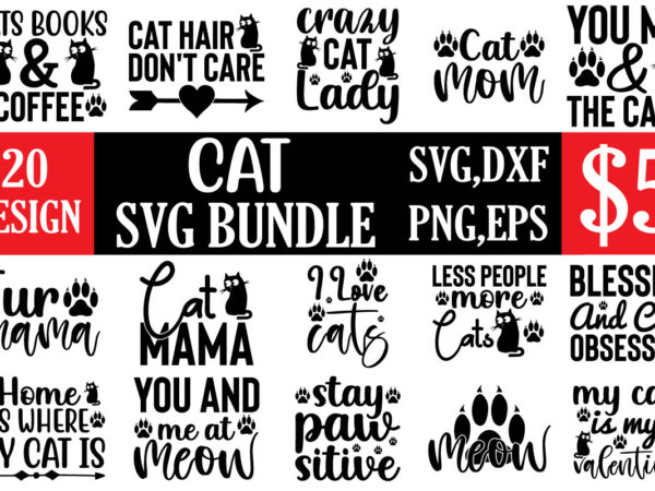 Cat svg bundle t shirt vector file