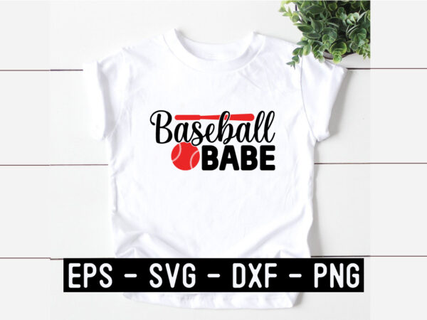 Baseball babe svg t shirt template