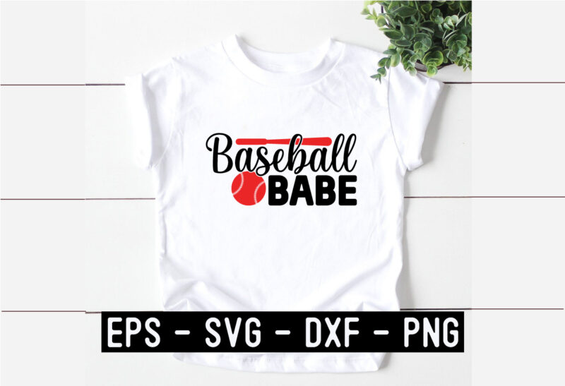 Baseball Babe SVG