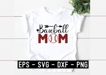 Baseball Mom SVG t shirt template