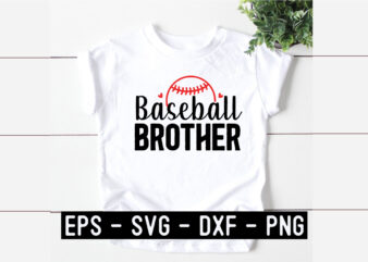 Baseball brother SVG t shirt template