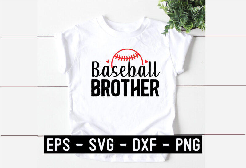 Baseball brother SVG