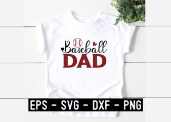 Baseball dad SVG