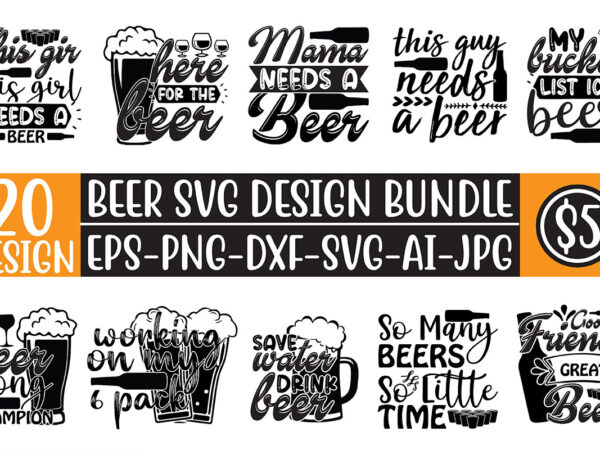 Beer svg design bundle