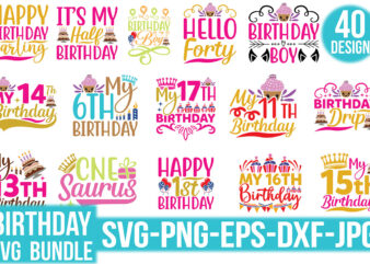 Birthday Svg Design Bundle