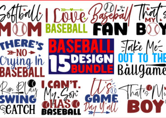 Baseball SVG T shirt Design bundle