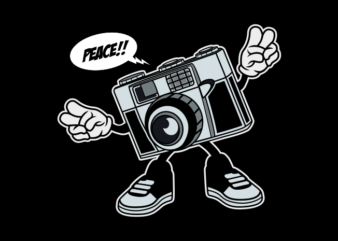 CAMERA CARTOON t shirt vector file