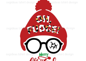 Christmas Gifts, Leopard Oh Fudge Choppers Beanie Diy Crafts Svg Files For Cricut, Silhouette Sublimation Files t shirt vector file