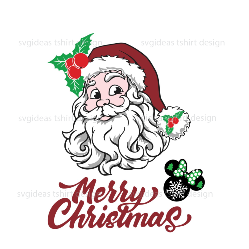 Merry Christmas, Cartoon Santa Diy Crafts Svg Files For Cricut, Silhouette Sublimation Files