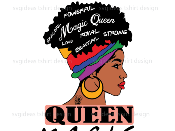 Black queen magic love roral beautyful strong diy craft svg files for cricut t shirt template