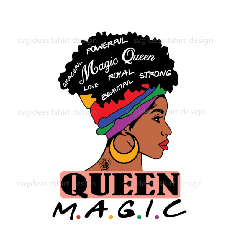 Black Queen Magic Love Roral Beautyful Strong Diy Craft Svg Files For Cricut
